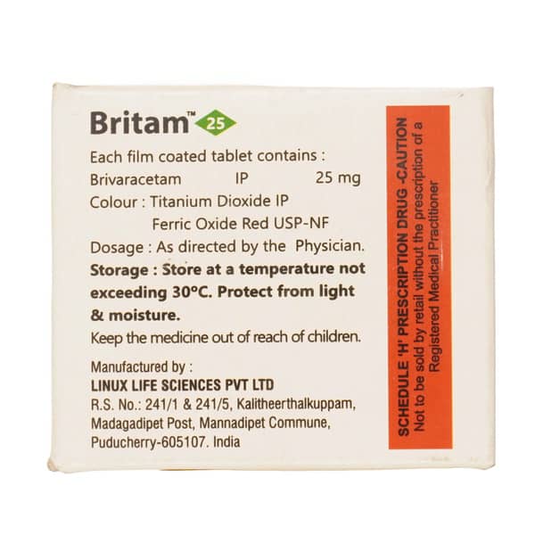 Britam 25Mg Strip Of 10 Tablets