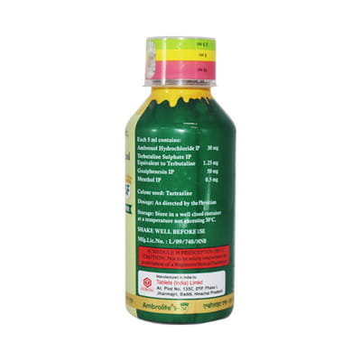 Ambrolite S Sf Bottle Of 100ml Expectorant