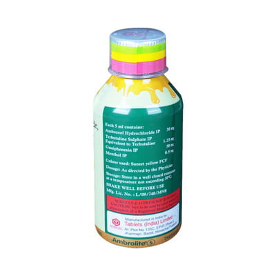 Ambrolite S Sf Bottle Of 100ml Expectorant