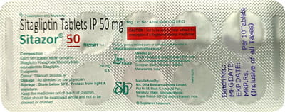 Sitazor 50mg Strip Of 10 Tablets