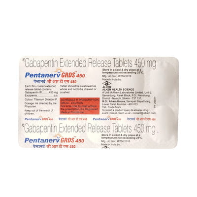 Pentanerv Grds 450mg Strip Of 10 Tablets