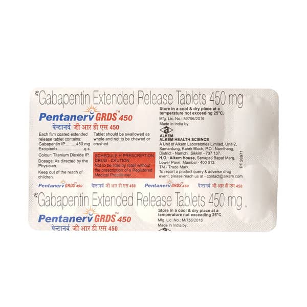 Pentanerv Grds 450mg Strip Of 10 Tablets