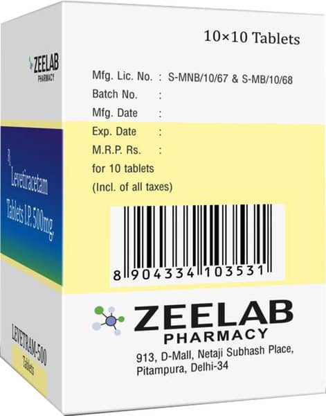 Levetram 500mg Strip Of 10 Tablets
