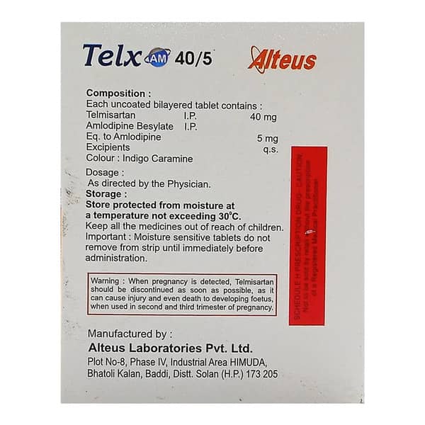 Telx Am 40/5Mg Strip Of 15 Tablets