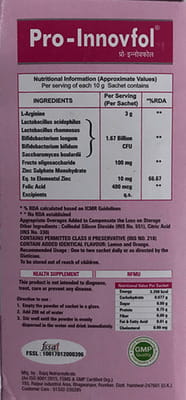 Pro Innovfol Sugar Free Sachet 10gm