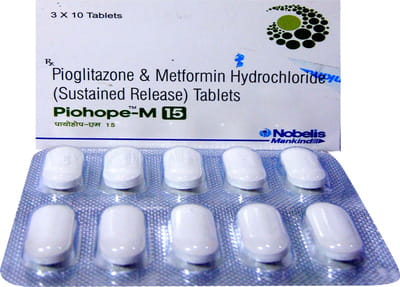 Piohope M 15mg Strip Of 10 Tablets