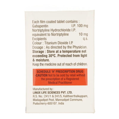 Gabagesic Nt 100/10mg Strip Of 15 Tablets