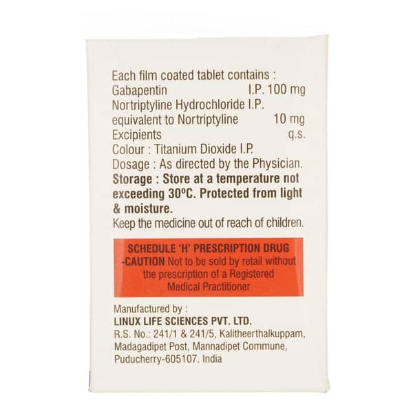 Gabagesic Nt 100/10mg Strip Of 15 Tablets