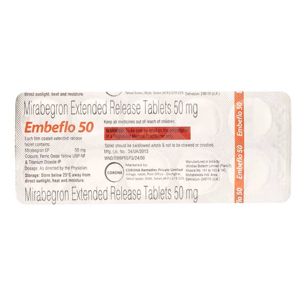 Embeflo 50Mg Strip Of 10 Tablets