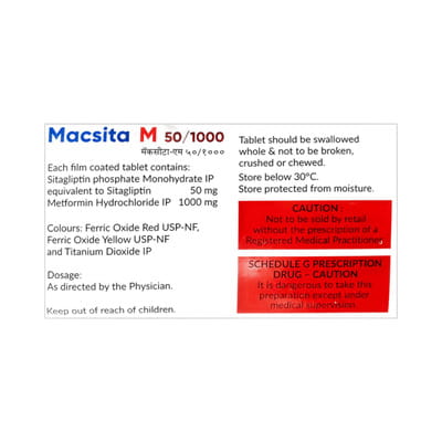 Macsita M 50/1000mg Strip Of 10 Tablets