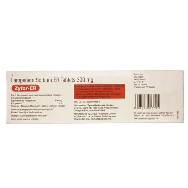 Zyfor Er 300Mg Strip Of 10 Tablets