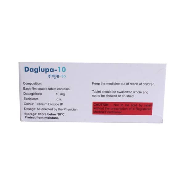 Daglupa 10mg Strip Of 10 Tablets