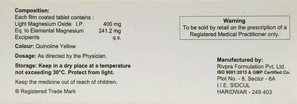 Magmaxx 400mg Strip Of 10 Tablets