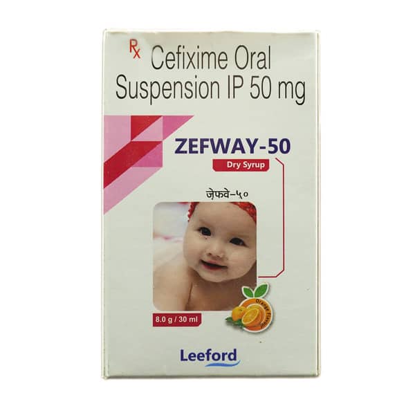 Zefway 50mg Orange Flavour Bottle Of 30ml Dry Syrup