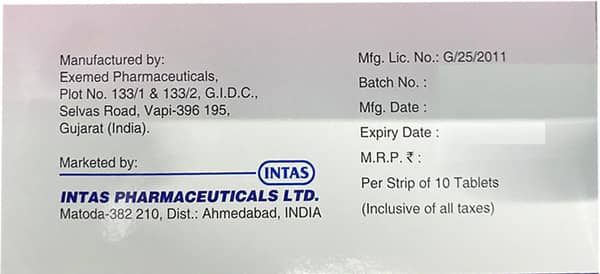 Glyduo 5/100mg Strip Of 10 Tablets