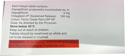 Glyduo 5/100mg Strip Of 10 Tablets