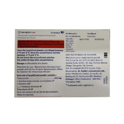 Hervycta Plus 440 Mg Injection