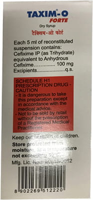 Taxim O Forte Bottle Of 60ml Dry Syrup