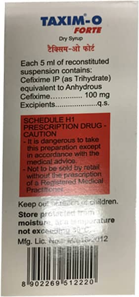 Taxim-O Forte Dry Syrup