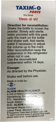 Taxim O Forte Bottle Of 60ml Dry Syrup