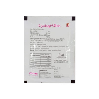 Cystop Obis Sugar Free Sachet Of 5gm Granules