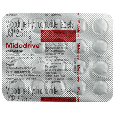 Midodrive Strip Of 20 Tablets