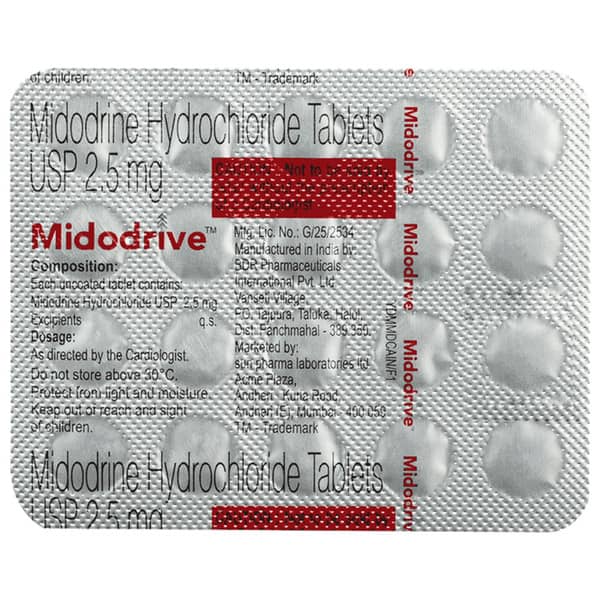 Midodrive Strip Of 20 Tablets