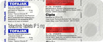 Tofajak 5mg Strip Of 10 Tablets