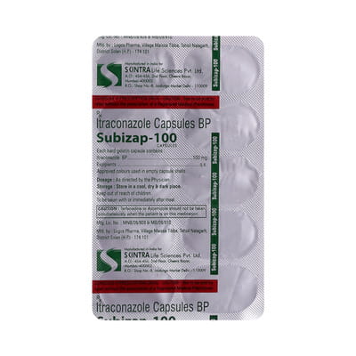 Subizap 100mg Strip Of 10 Capsules