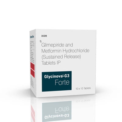 Glycinova G 3mg Forte Strip Of 10 Tablets