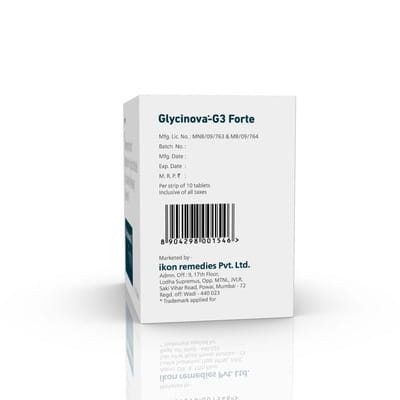 Glycinova G 3mg Forte Strip Of 10 Tablets