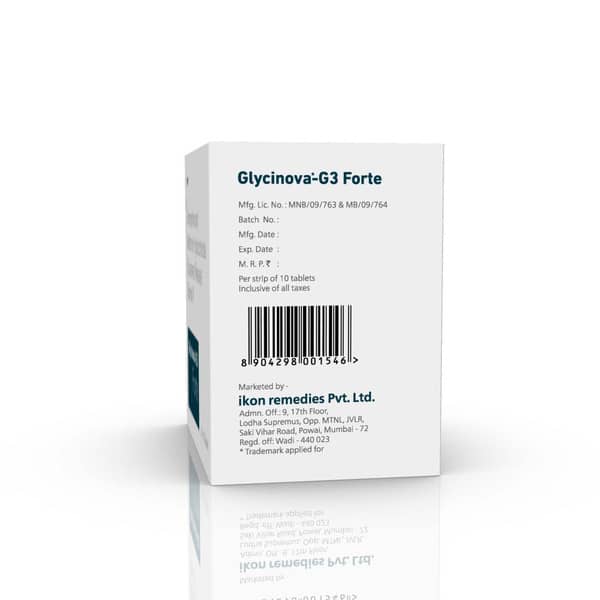 Glycinova G 3mg Forte Strip Of 10 Tablets