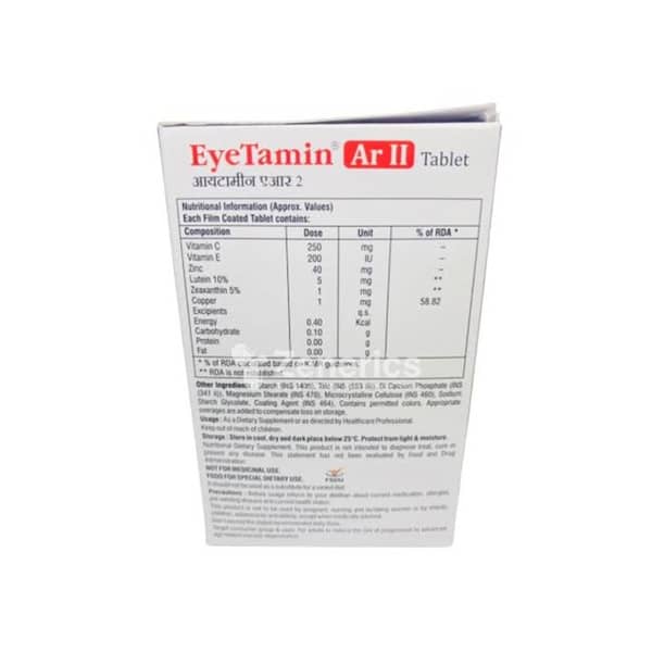 Eyetamin Ar 2 Strip Of 10 Tablets