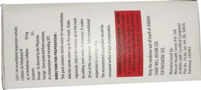 Cefxtrue 50mg Bottle Of 60ml Suspension