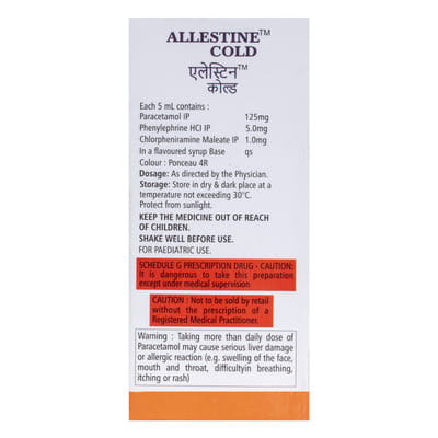 Allestine Cold Raspberry Flavour Bottle Of 60ml Syrup