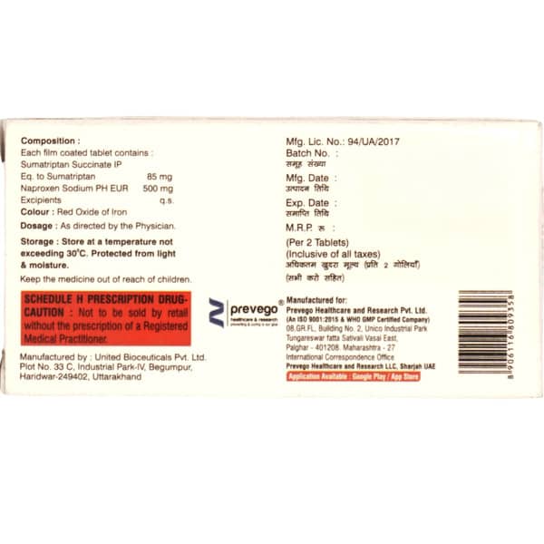 Naprozen S Strip Of 2 Tablets