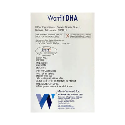 Wonfit Dha Junior Bottle Of 100ml Syrup