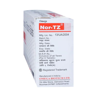 Omega Nor Tz Strip Of 6 Tablets