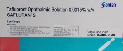 Saflutan S Box Of 0.3ml Eye Drops (Pack Of 30)