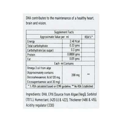 Iqnorm Dha Delicious Mango Flavour Bottle Of 30ml Oral Drops