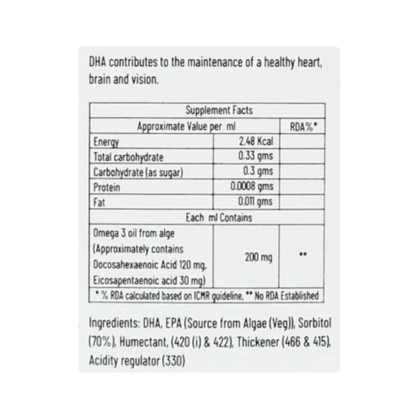 Iqnorm Dha Delicious Mango Flavour Bottle Of 30ml Oral Drops