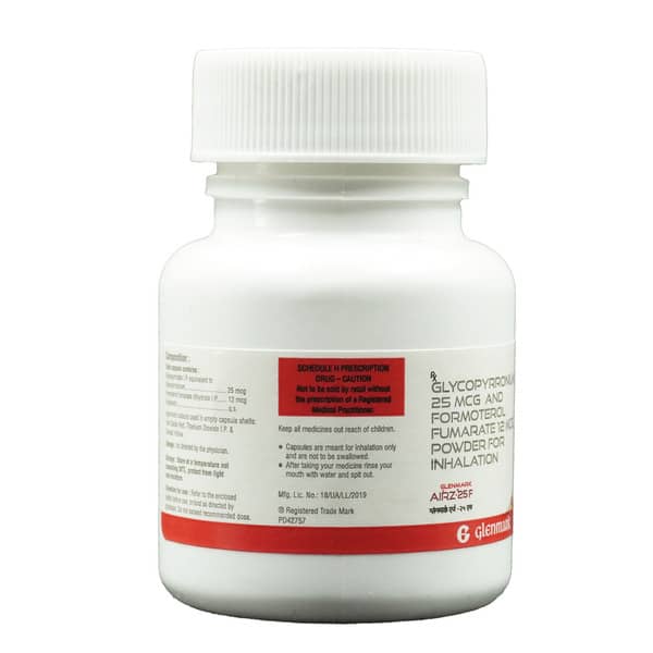Airz 25 F Bottle Of 30 Inhalation Capsules