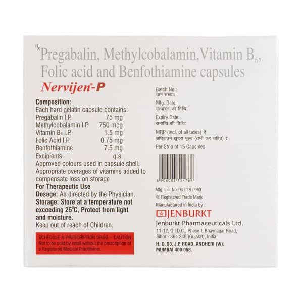 Nervijen P Strip Of 15 Capsules