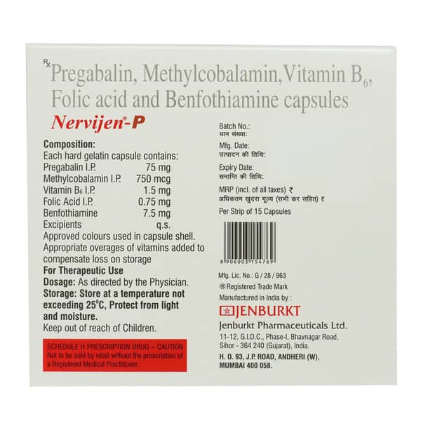 Nervijen P Strip Of 15 Capsules