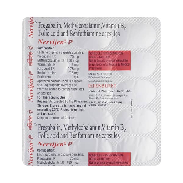 Nervijen P Strip Of 15 Capsules