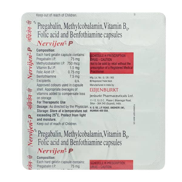 Nervijen P Strip Of 15 Capsules