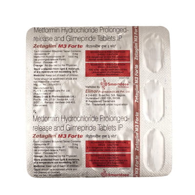 Zetaglim M 3mg Forte Strip Of 15 Tablets