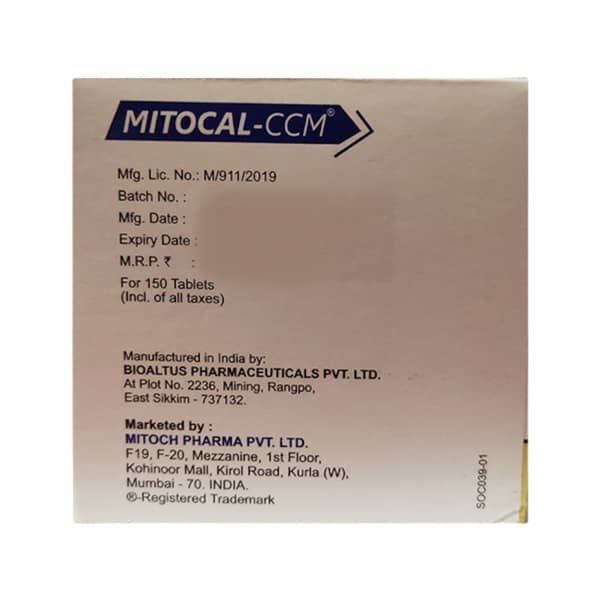 Mitocal Ccm Strip Of 15 Tablets