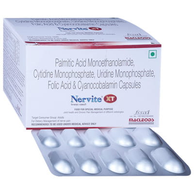 Nervite Xt Strip Of 10 Capsules