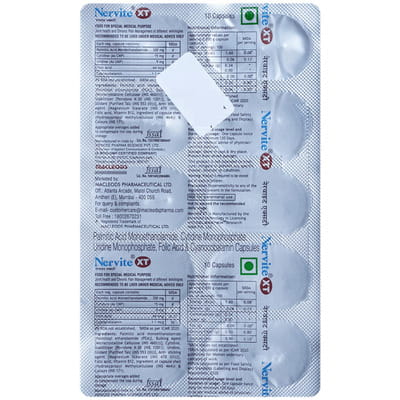 Nervite Xt Strip Of 10 Capsules